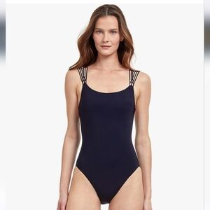 NWT Gottex Elegant Black One-Piece Swimsuit